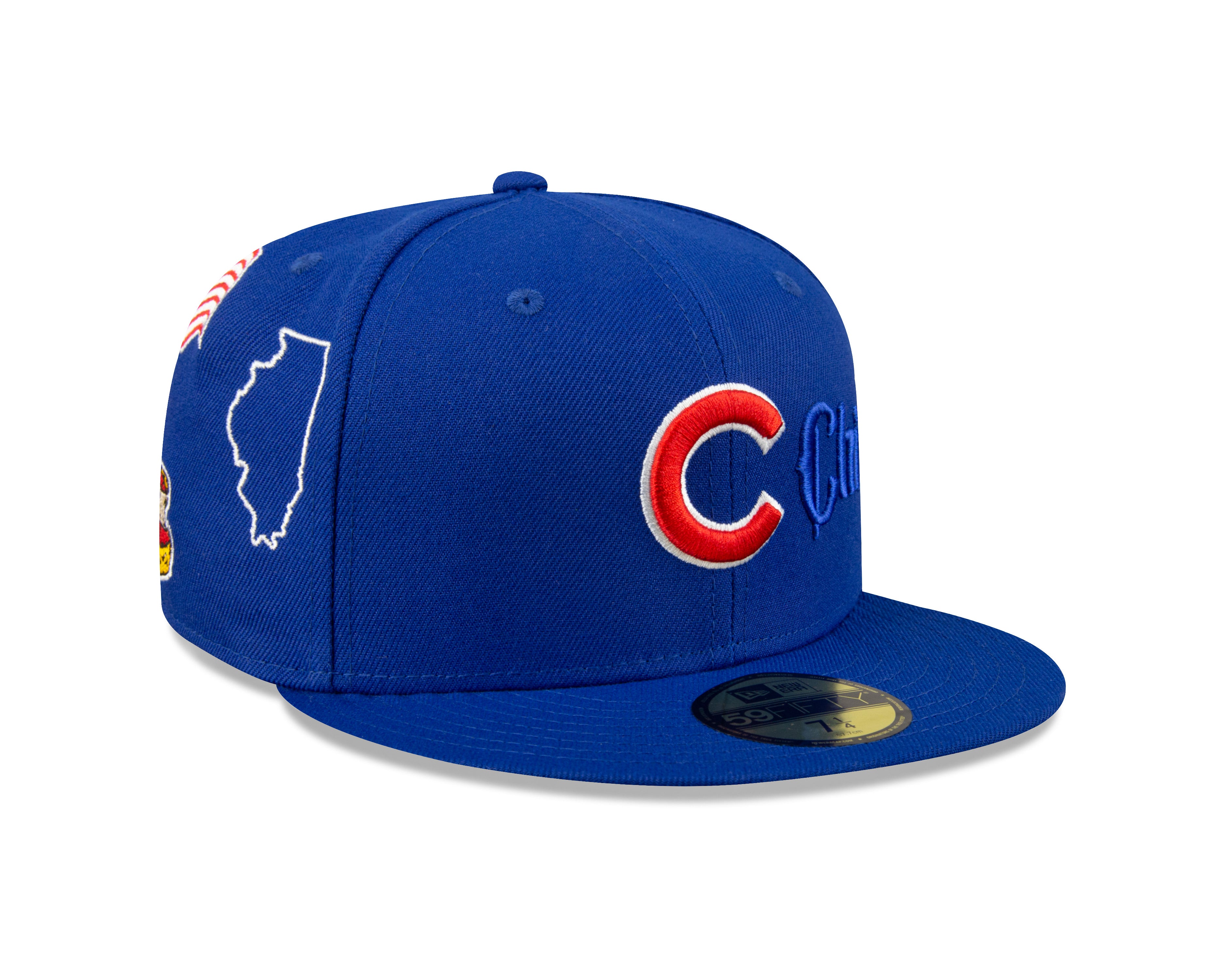 Chicago Cubs Script 59Fifty Fitted Cap - Blue - Headz Up 