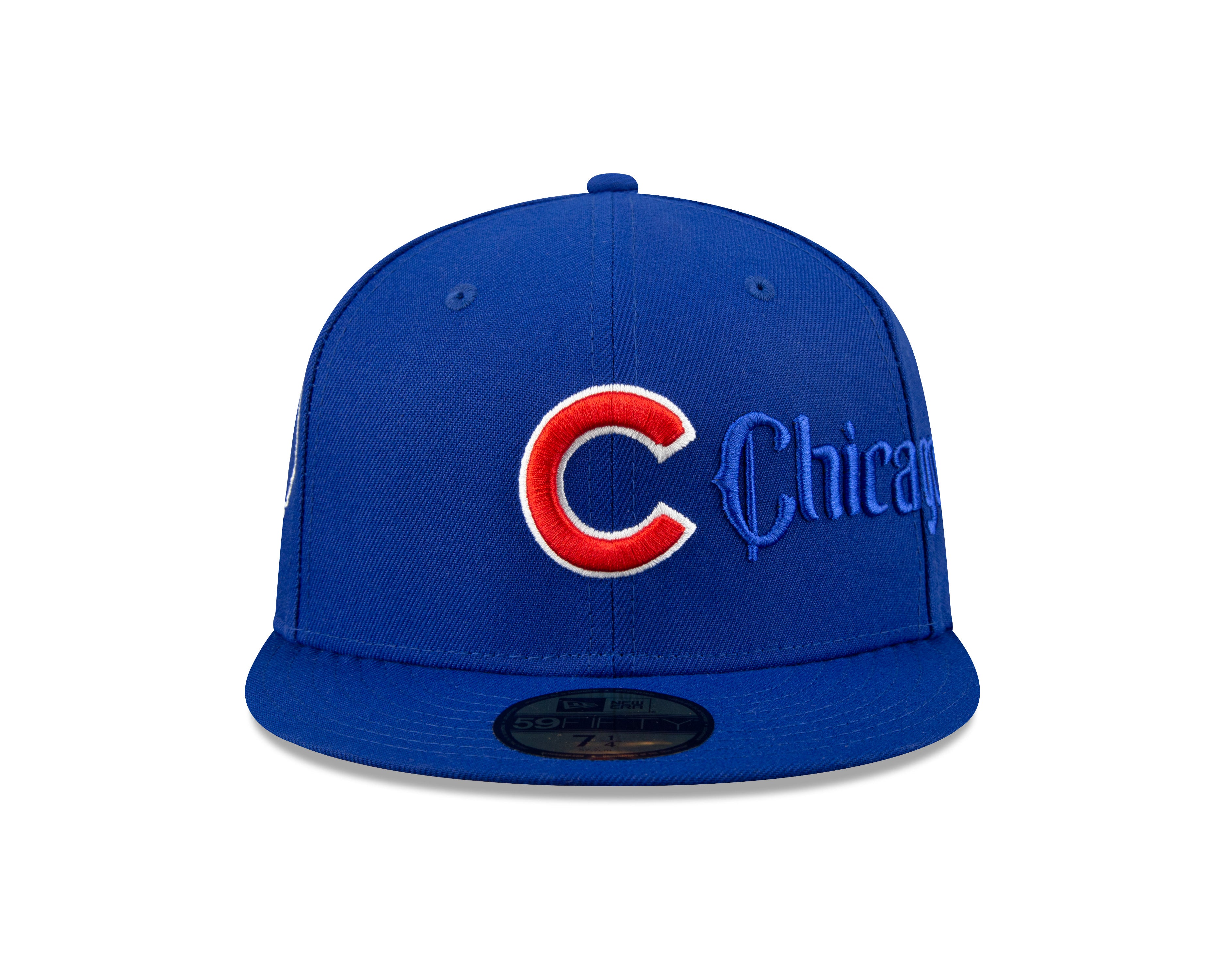Chicago Cubs Script 59Fifty Fitted Cap - Blue - Headz Up 