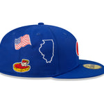 Chicago Cubs Script 59Fifty Fitted Cap - Blue - Headz Up 