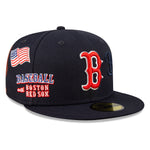 Boston Red Sox Script 59Fifty Fitted Cap - Navy - Headz Up 