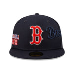 Boston Red Sox Script 59Fifty Fitted Cap - Navy - Headz Up 