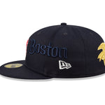 Boston Red Sox Script 59Fifty Fitted Cap - Navy - Headz Up 