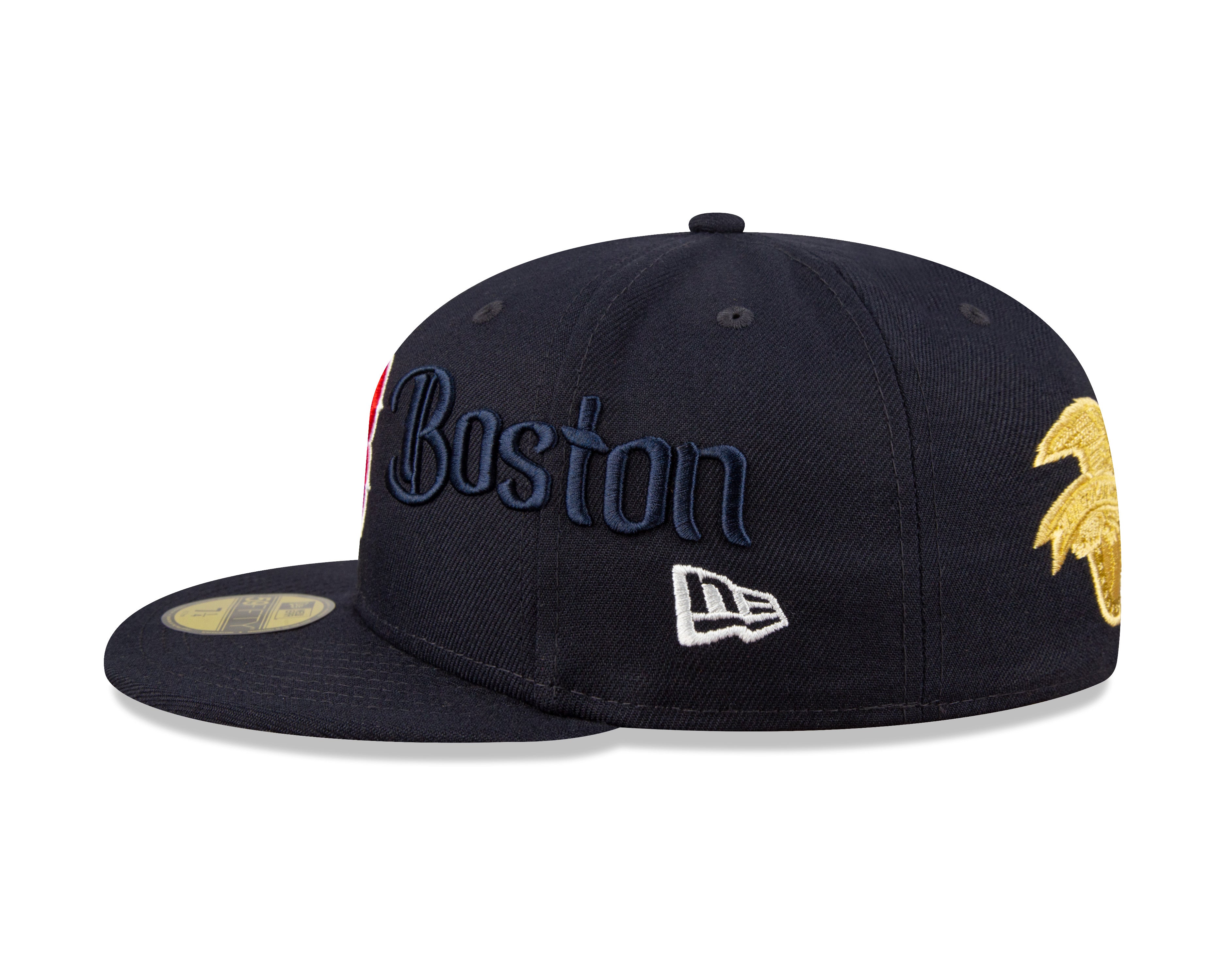 Boston Red Sox Script 59Fifty Fitted Cap - Navy - Headz Up 