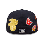 Boston Red Sox Script 59Fifty Fitted Cap - Navy - Headz Up 