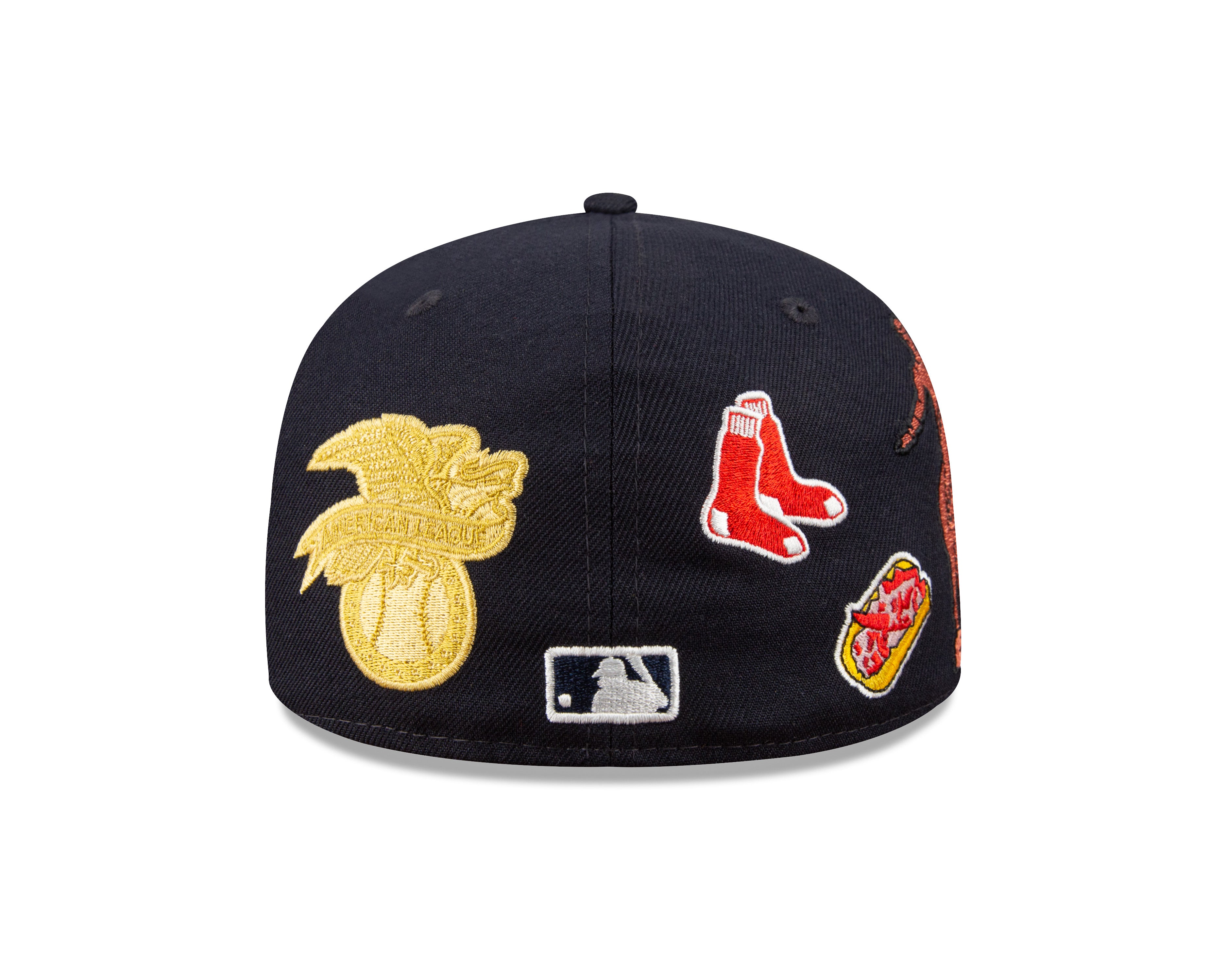 Boston Red Sox Script 59Fifty Fitted Cap - Navy - Headz Up 
