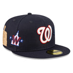 Washington Nationals Script 59Fifty Fitted Cap - Navy - Headz Up 