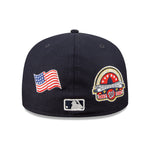 Washington Nationals Script 59Fifty Fitted Cap - Navy - Headz Up 