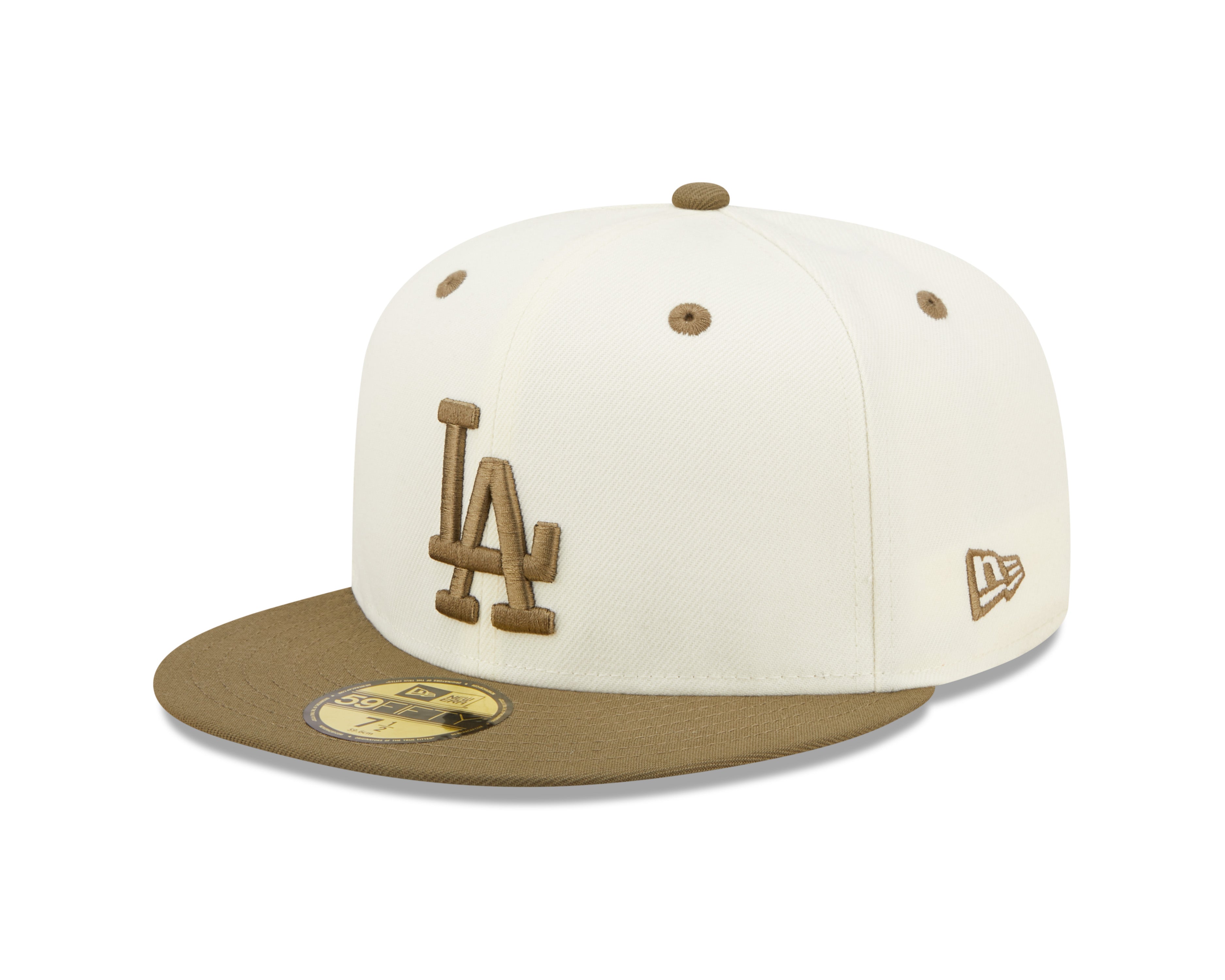 Los Angeles Dodgers WS Trail Mix 59Fifty Fitted Cap - Chrome White - Headz Up 