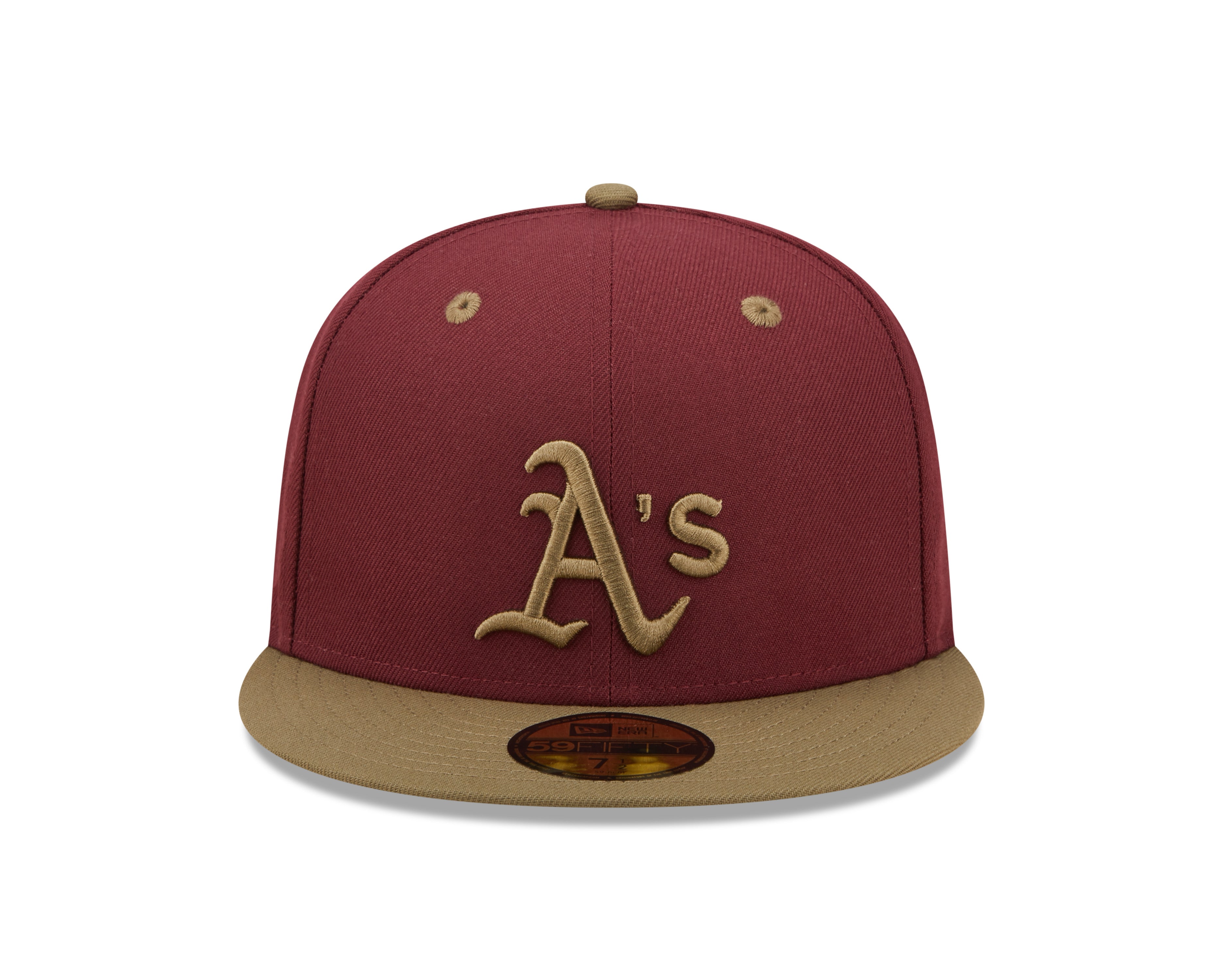 Oakland Athletics WS Trail Mix 59Fifty Fitted Cap - Maroon - Headz Up 