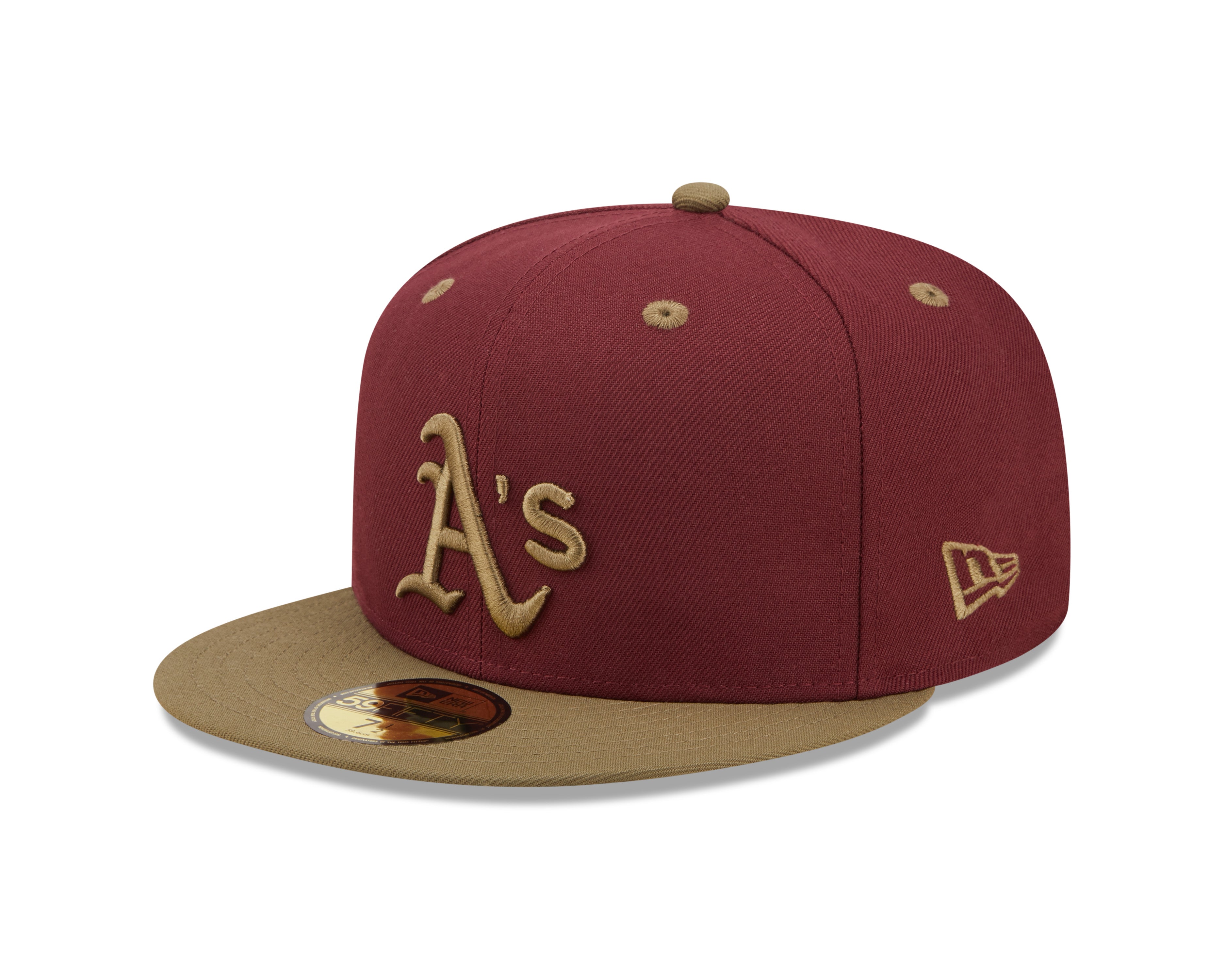 Oakland Athletics WS Trail Mix 59Fifty Fitted Cap - Maroon - Headz Up 
