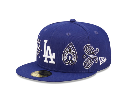 Los Angeles Dodgers AOP Paisley 59Fifty Fitted - Blue - Headz Up 
