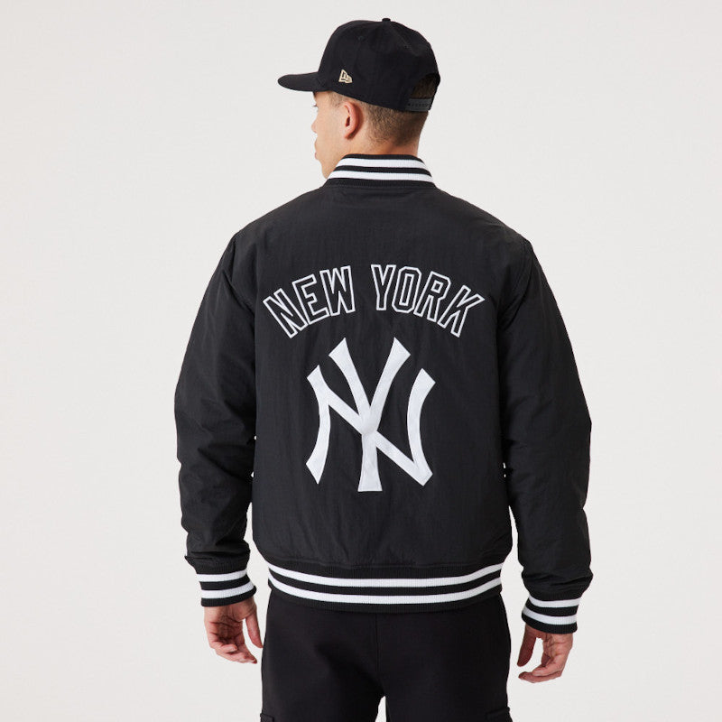 Team Logo Bomber Jacket - New York Yankees - Black - Headz Up 
