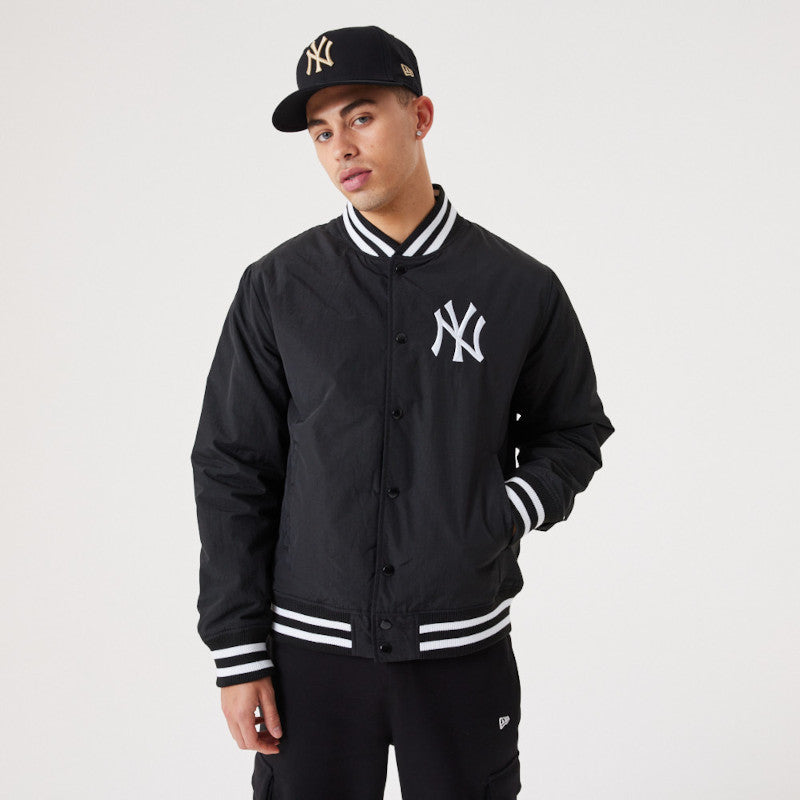 Team Logo Bomber Jacket - New York Yankees - Black - Headz Up 