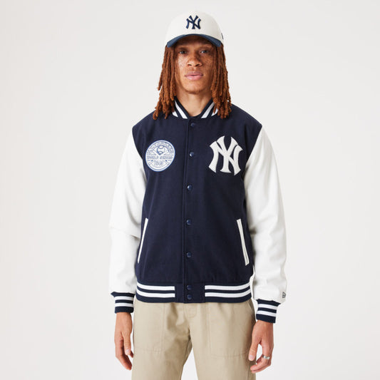 New York Yankees Heritage Varsity Jacket - Blue - Headz Up 