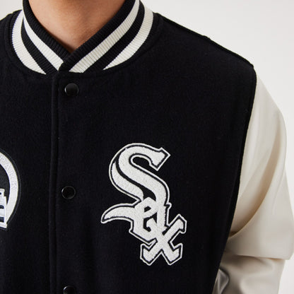 Chicago White Sox Heritage Varsity Jacket - Black - Headz Up 