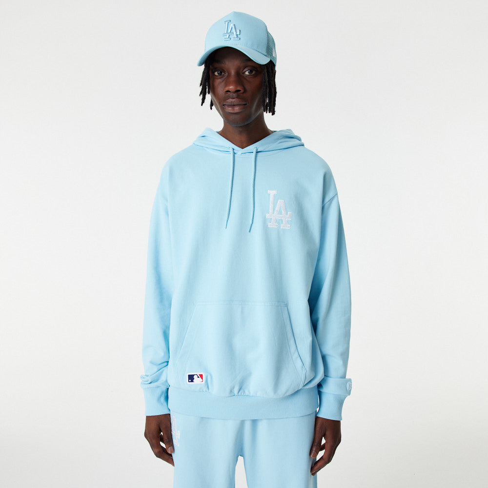 Los Angeles Dodgers League Essential Oversized Hoodie - Carolina Blue - Headz Up 