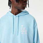 Los Angeles Dodgers League Essential Oversized Hoodie - Carolina Blue - Headz Up 
