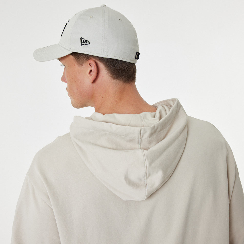 New York Yankees League Essential Oversized Hoodie - Stone - Headz Up 