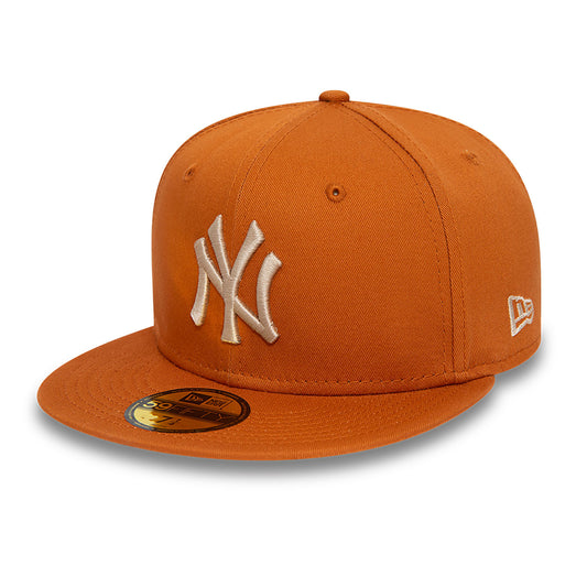59Fifty Fitted Cap League Essential New York Yankees - Medium Brown/Stone - Headz Up 