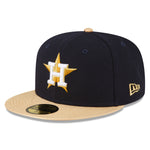 Houston Astros Gold World Series 2022 59fifty Fitted - Navy/Gold - Headz Up 