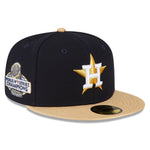 Houston Astros Gold World Series 2022 59fifty Fitted - Navy/Gold - Headz Up 