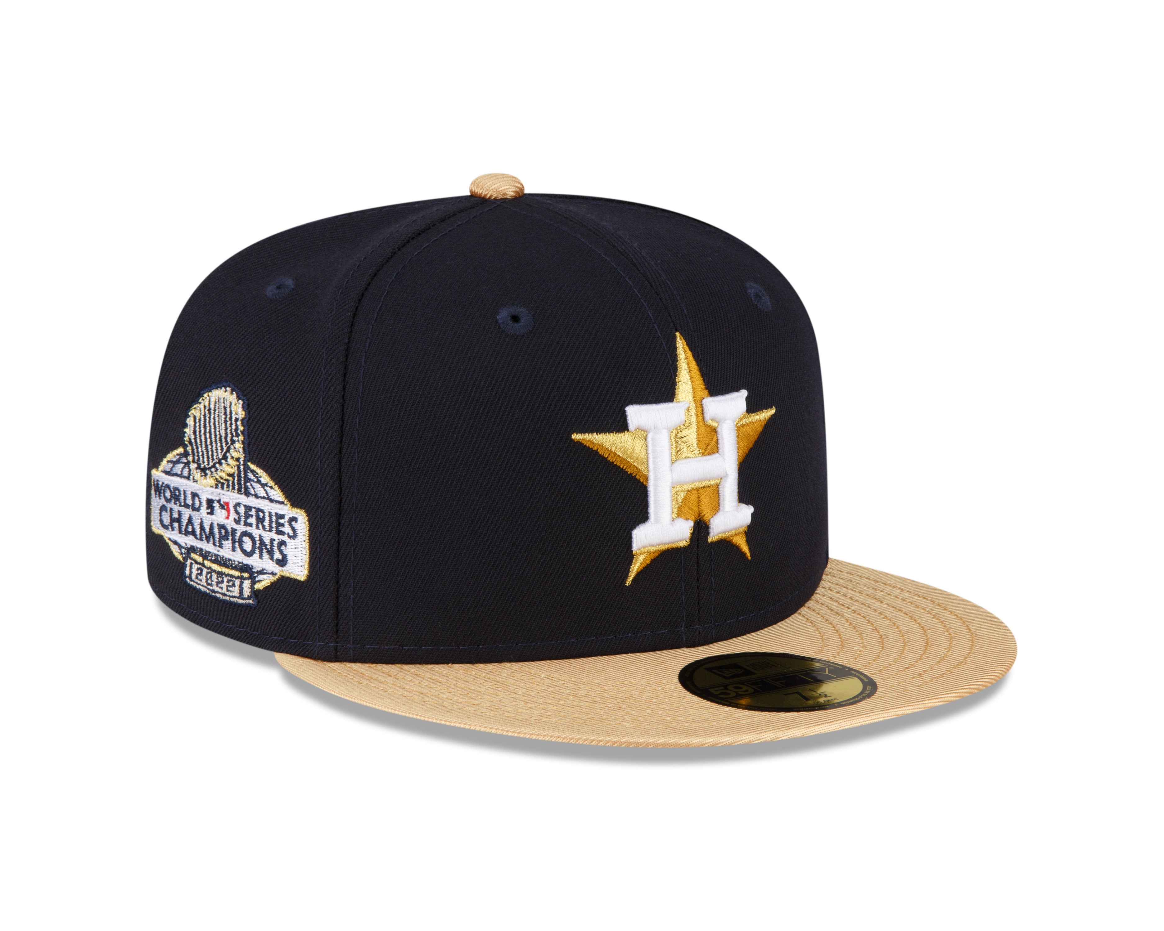 Houston Astros Gold World Series 2022 59fifty Fitted - Navy/Gold - Headz Up 
