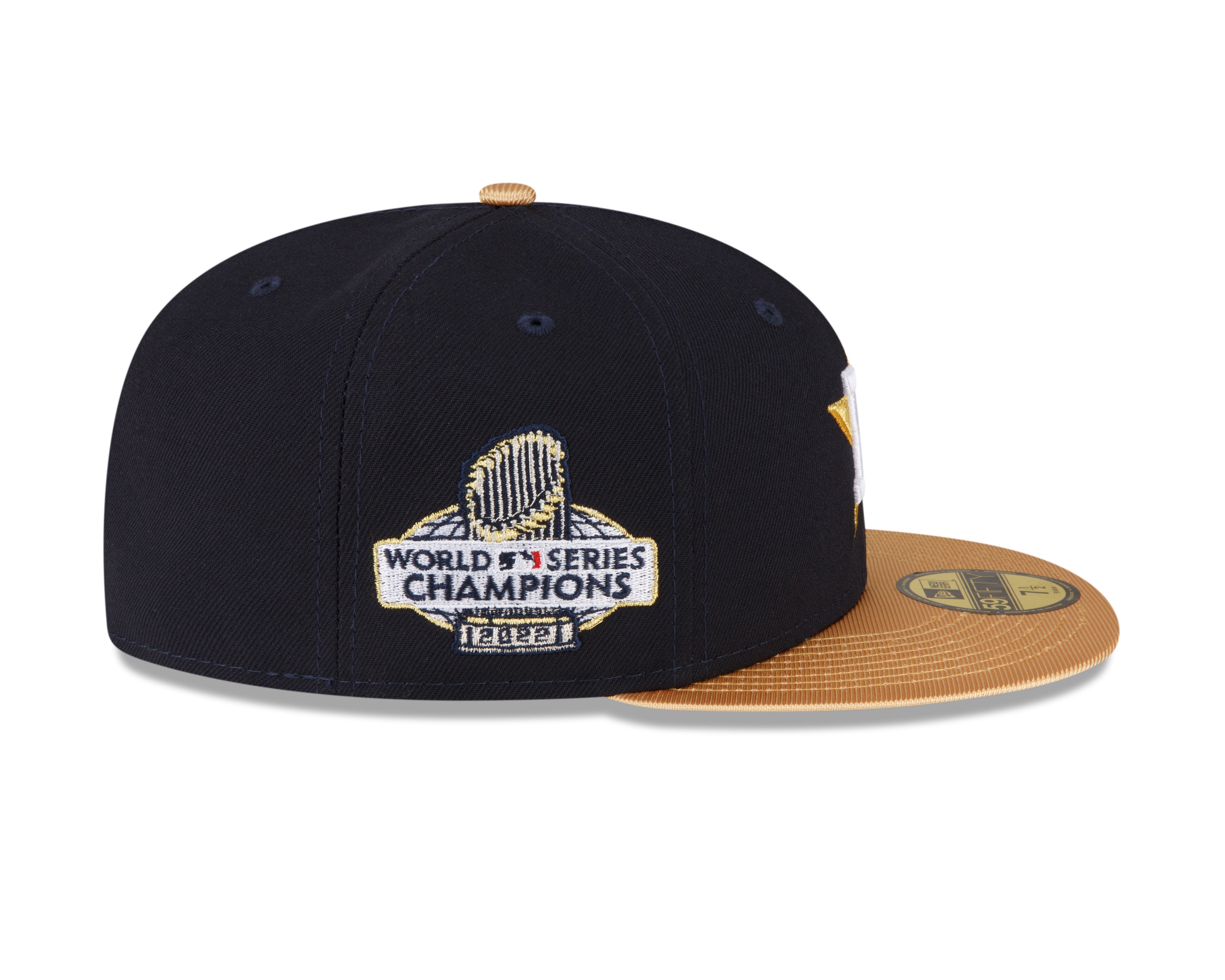 Houston Astros Gold World Series 2022 59fifty Fitted - Navy/Gold - Headz Up 