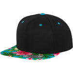 Hawaiian Snapback - Black/Aqua - Headz Up 