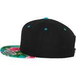Hawaiian Snapback - Black/Aqua - Headz Up 
