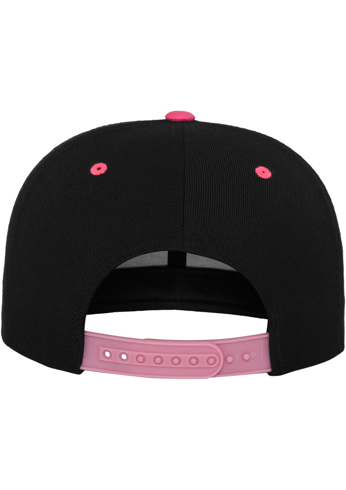Classic Snapback 2-Tone - Black/Neon Pink - Headz Up 