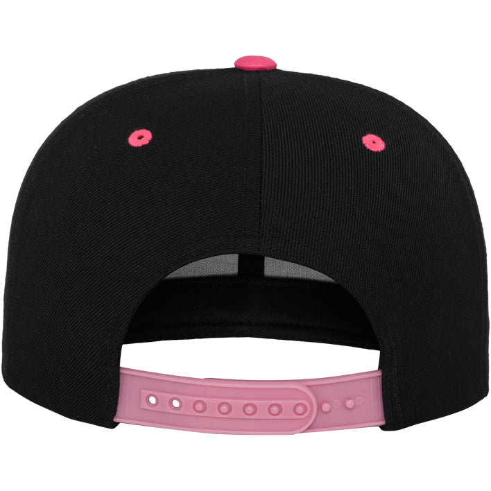 Classic Snapback 2-Tone - Black/Neon Pink - Headz Up 