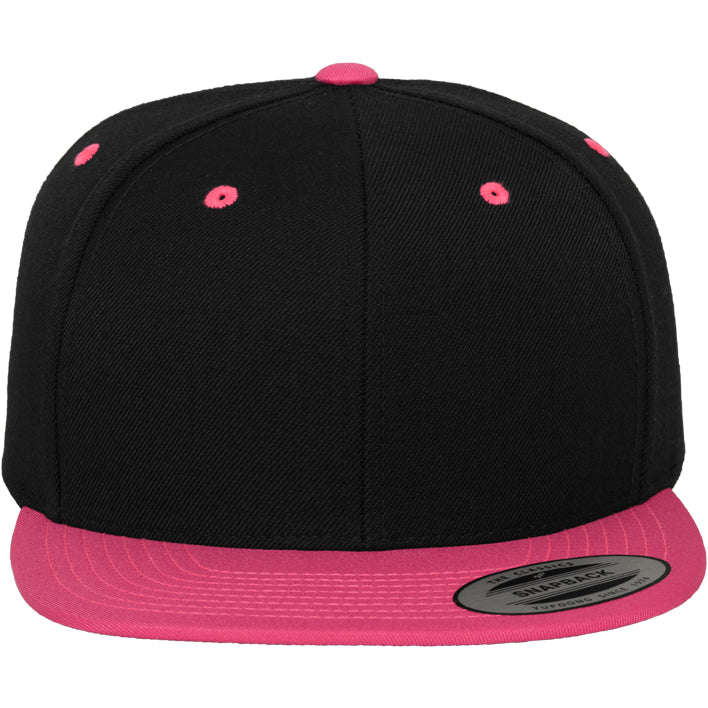 Classic Snapback 2-Tone - Black/Neon Pink - Headz Up 