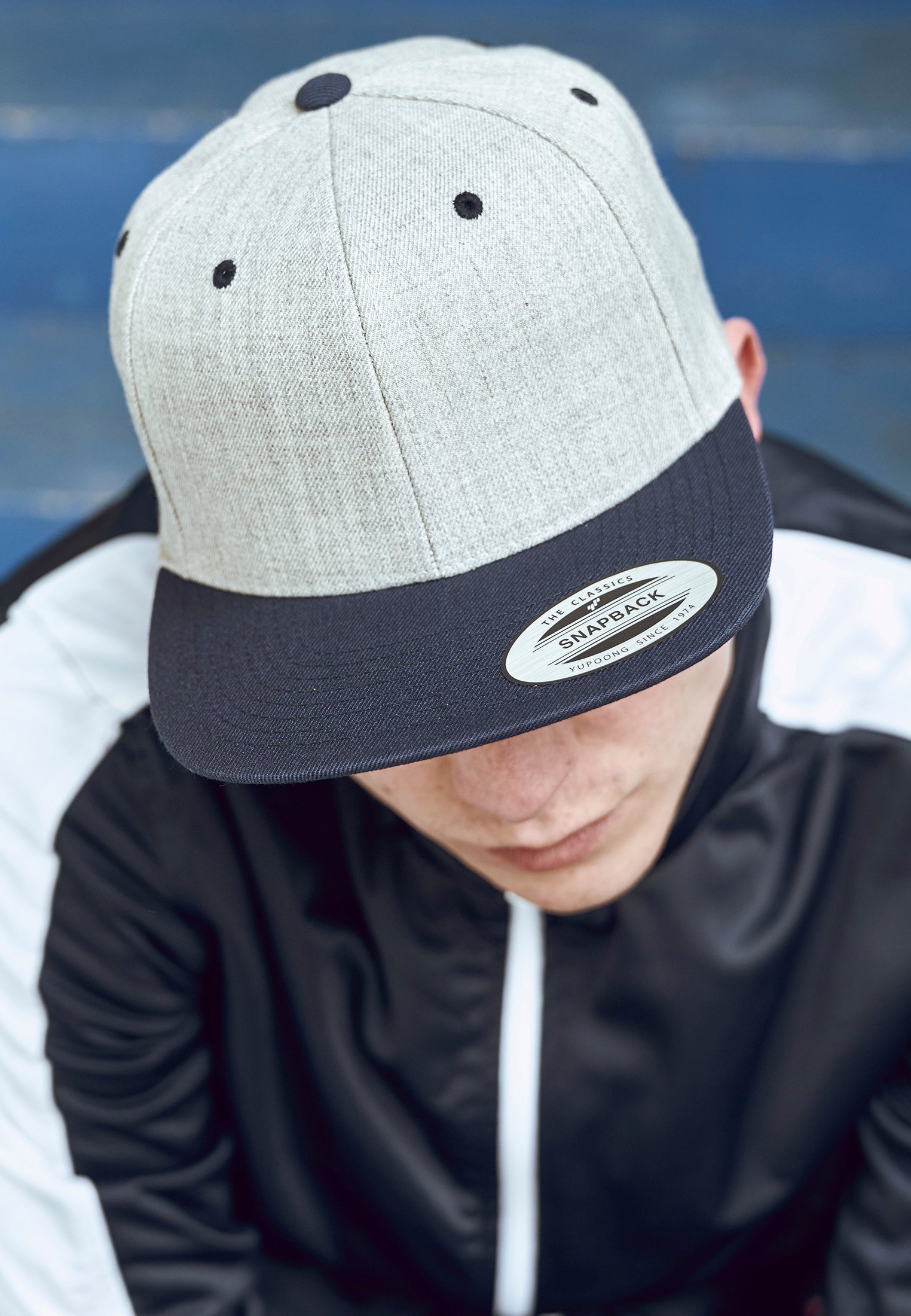Classic Snapback 2-Tone - Heather Grey/Navy - Headz Up 