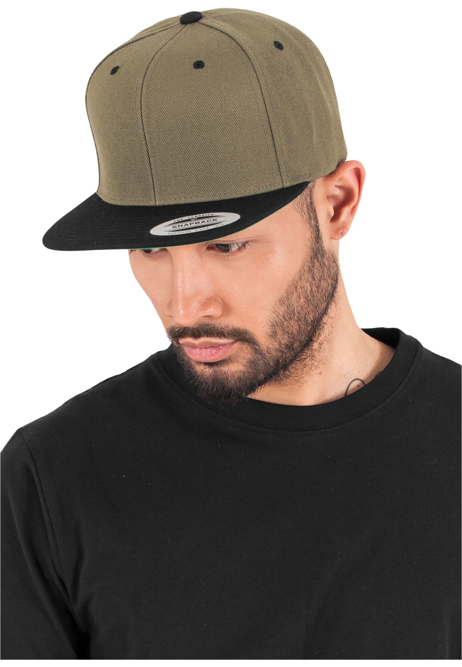 Classic Snapback 2-Tone - Olive/Black - Headz Up 