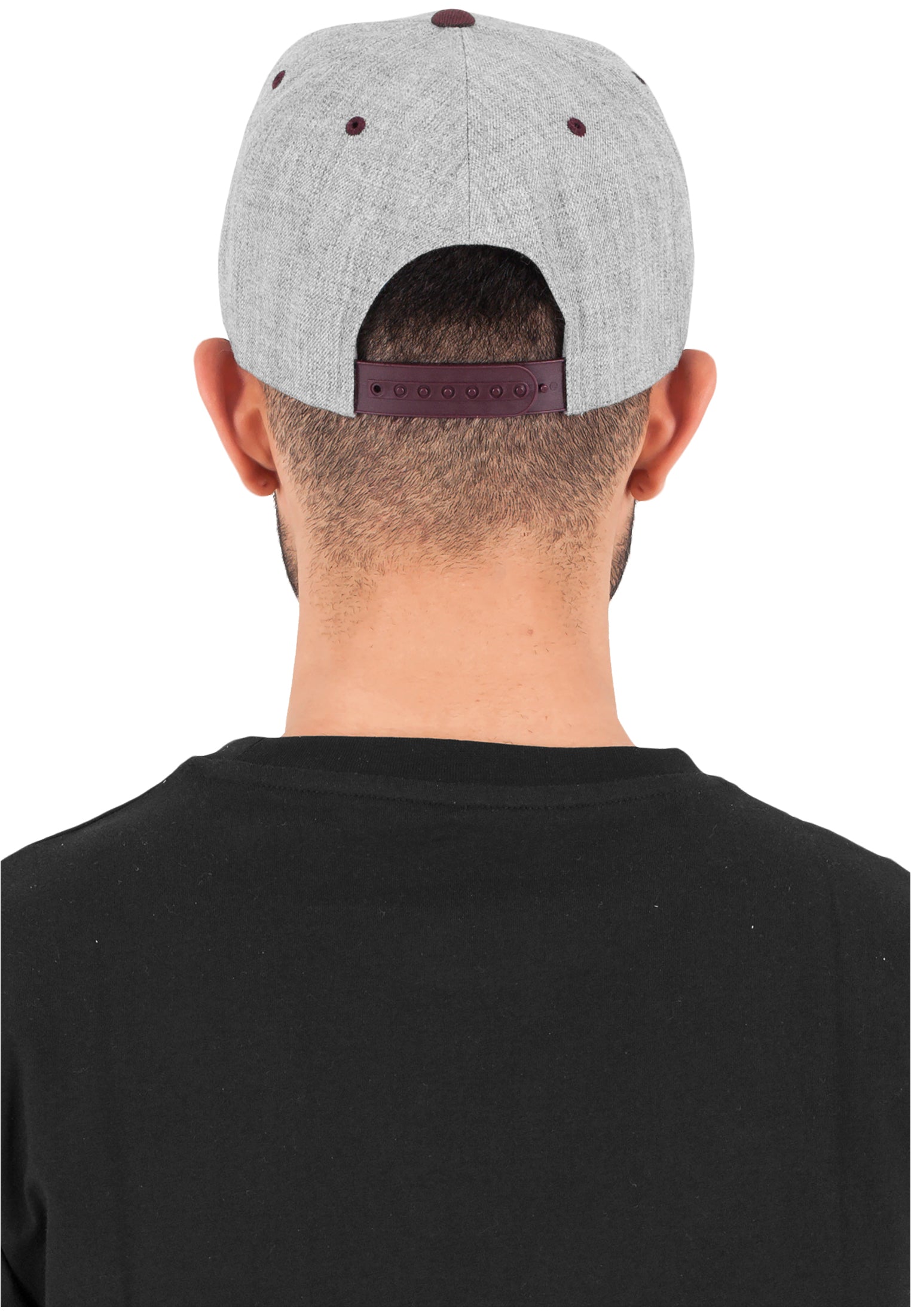 Classic Snapback 2-Tone - Heather Grey/Maroon - Headz Up 
