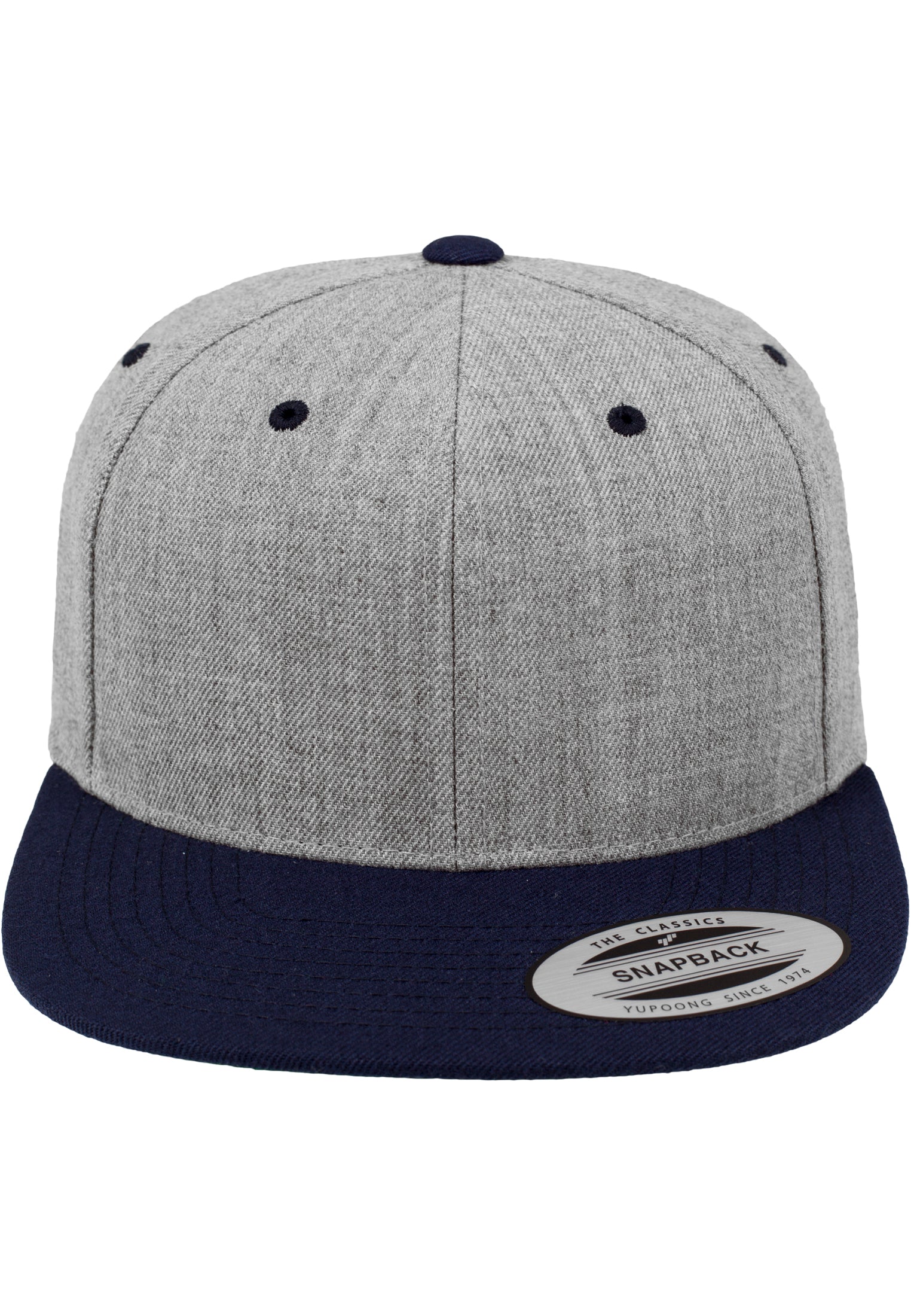 Classic Snapback 2-Tone - Heather Grey/Navy - Headz Up 