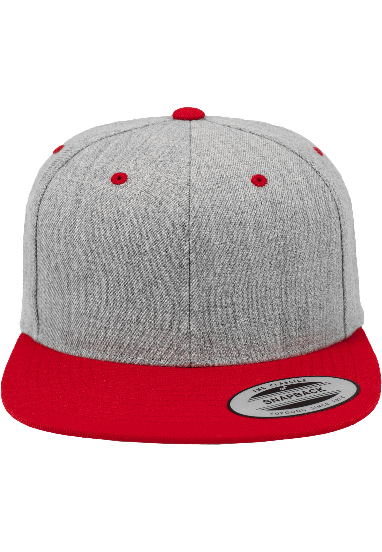 Classic Snapback 2-Tone - Heather Grey/Red - Headz Up 