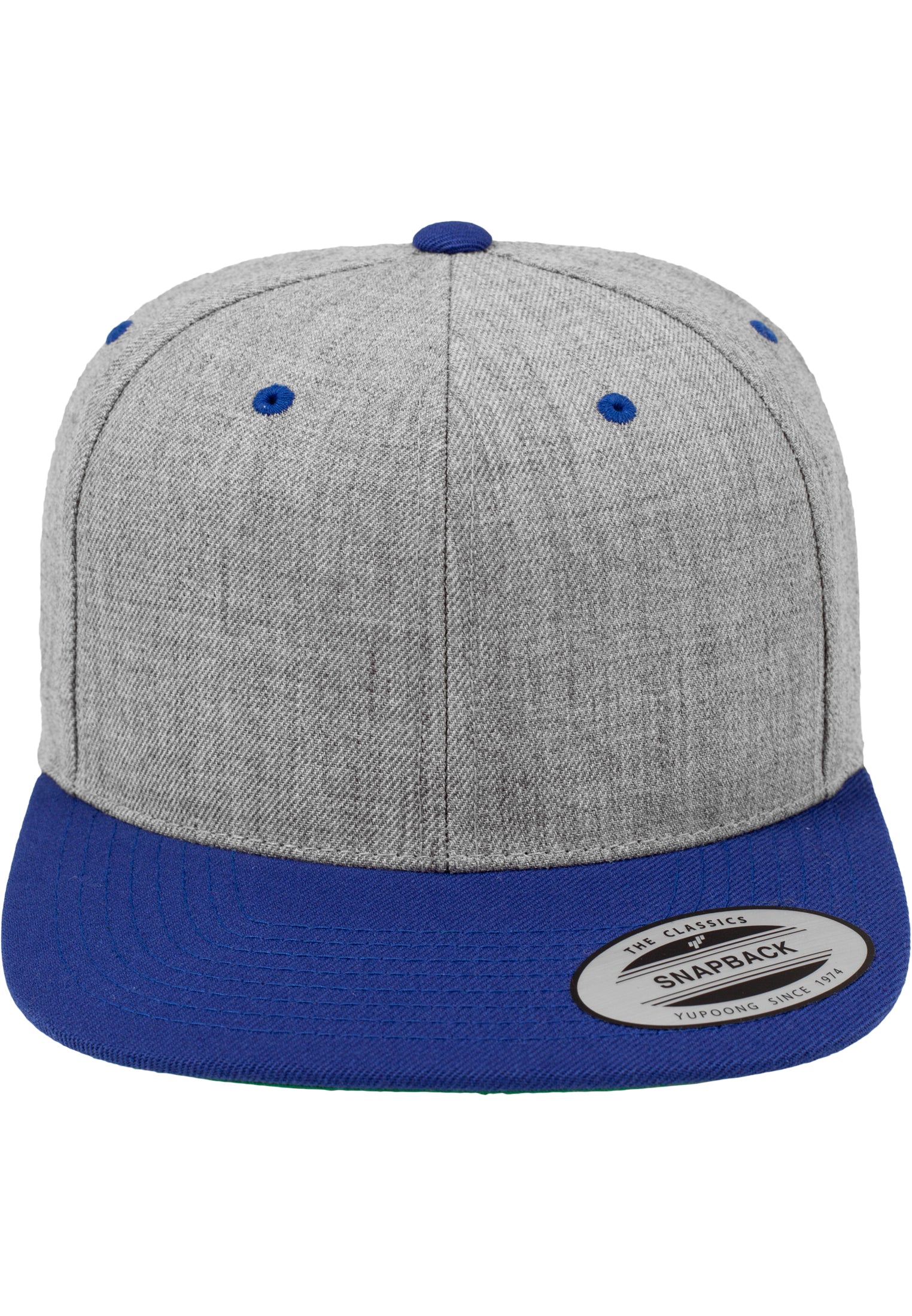 Classic Snapback 2-Tone - Heather Grey/Royal - Headz Up 
