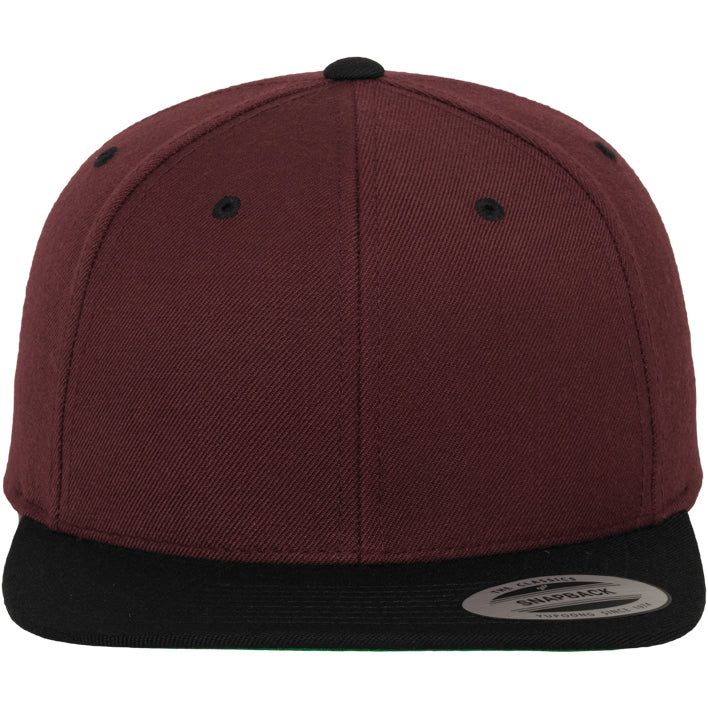 Classic Snapback 2-Tone - Maroon/Black - Headz Up 