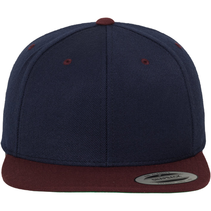 Classic Snapback 2-Tone - Navy/Maroon - Headz Up 