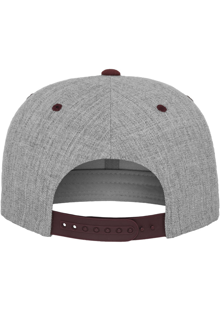 Classic Snapback 2-Tone - Heather Grey/Maroon - Headz Up 