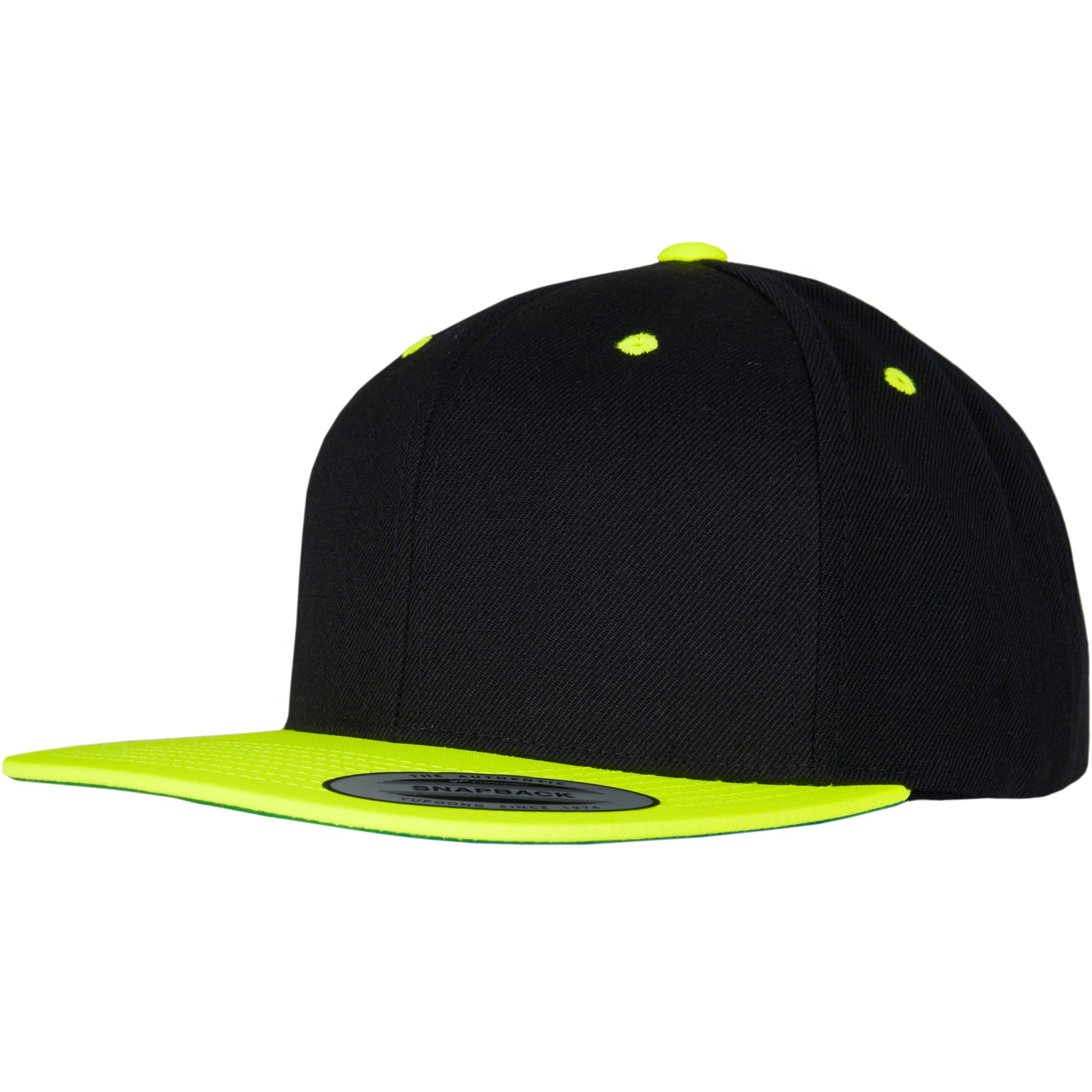 Classic Snapback 2-Tone - Black/Neon Yellow - Headz Up 