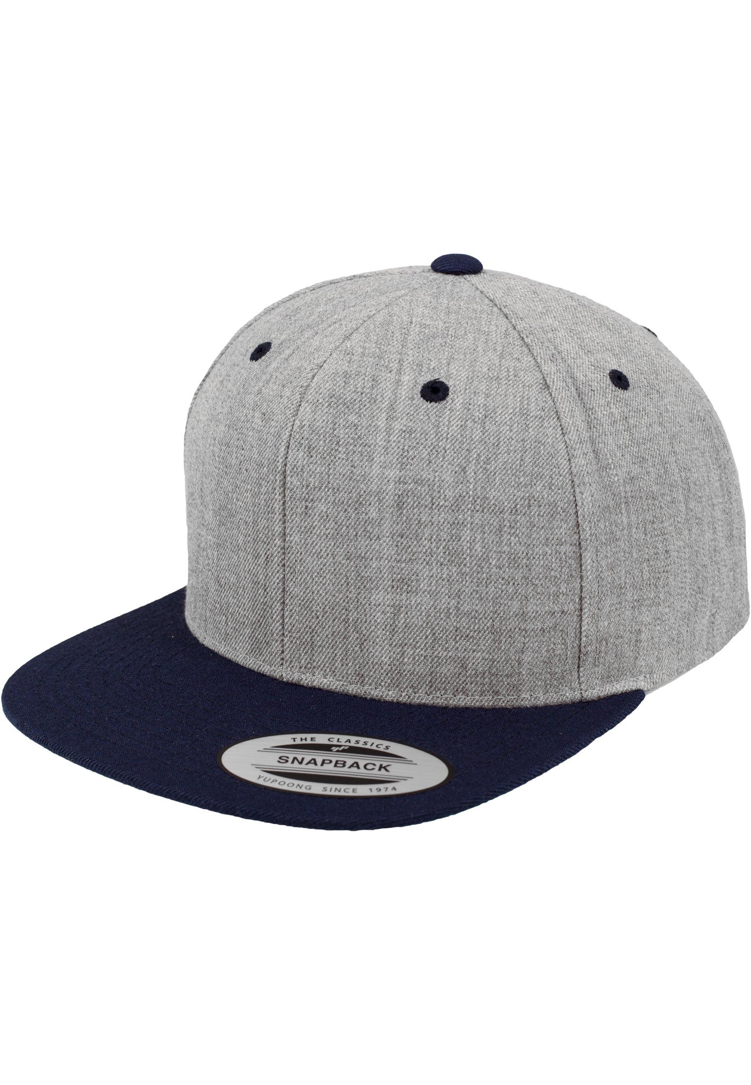 Classic Snapback 2-Tone - Heather Grey/Navy - Headz Up 