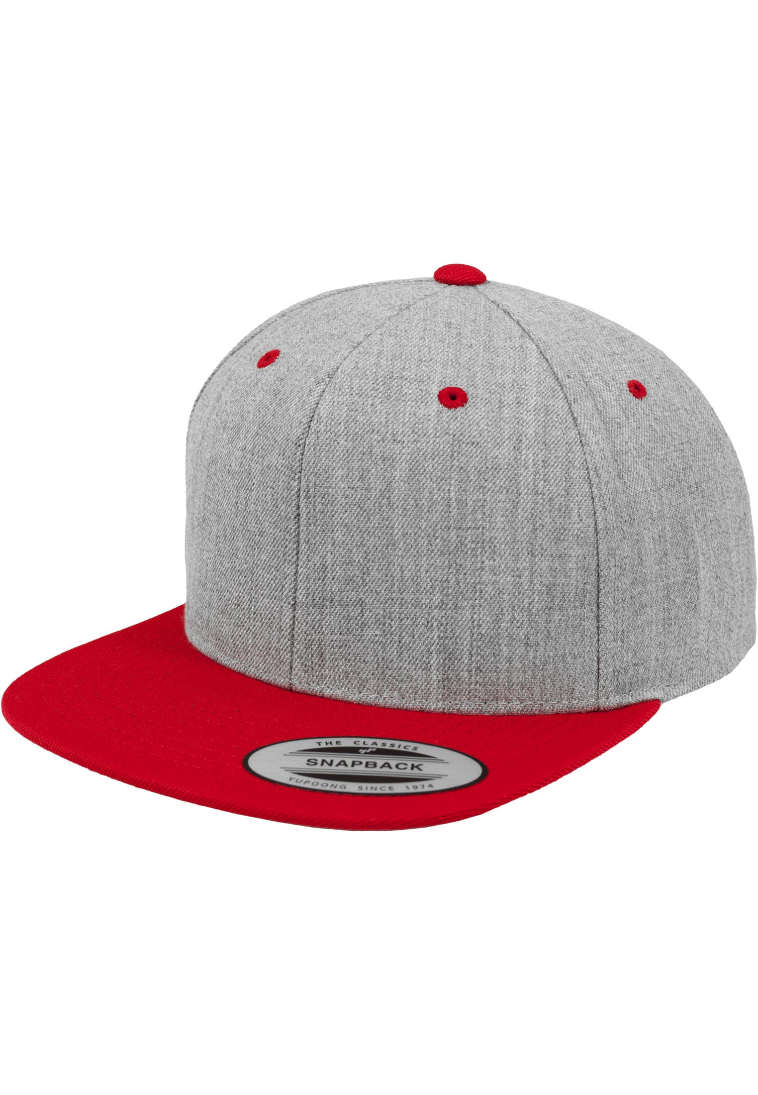 Classic Snapback 2-Tone - Heather Grey/Red - Headz Up 