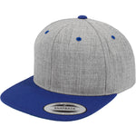 Classic Snapback 2-Tone - Heather Grey/Royal - Headz Up 