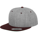 Classic Snapback 2-Tone - Heather Grey/Maroon - Headz Up 