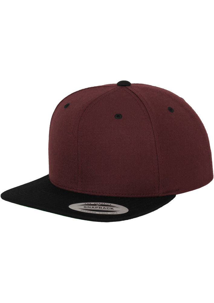 Classic Snapback 2-Tone - Maroon/Black - Headz Up 