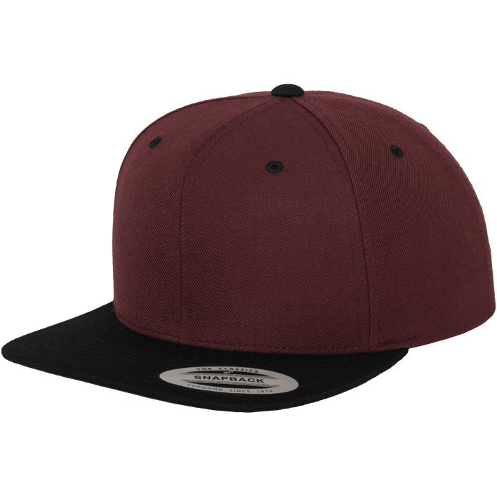Classic Snapback 2-Tone - Maroon/Black - Headz Up 