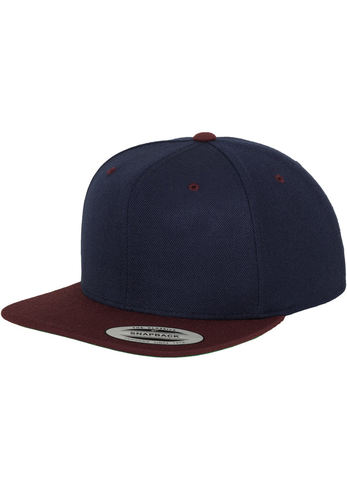 Classic Snapback 2-Tone - Navy/Maroon - Headz Up 