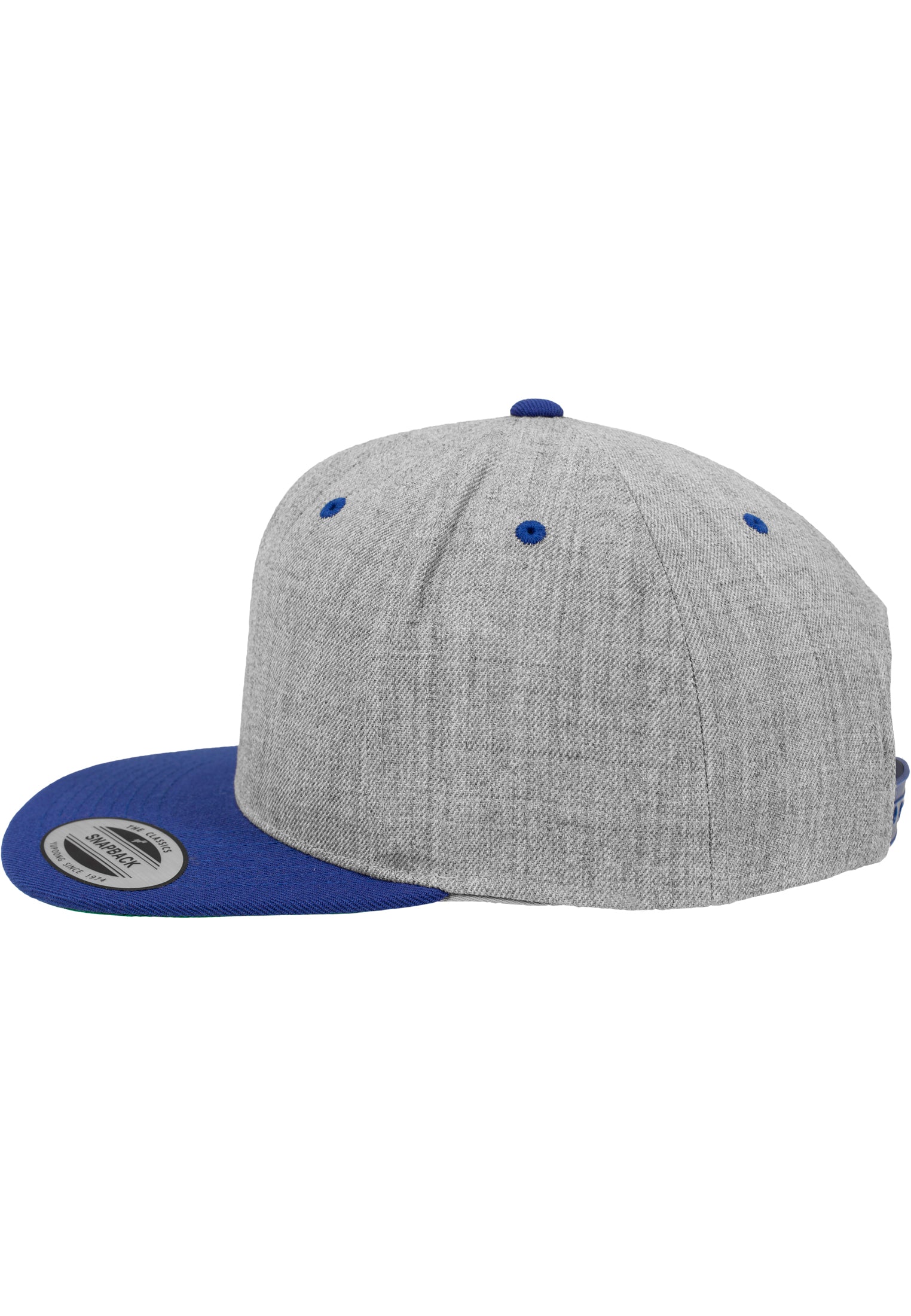 Classic Snapback 2-Tone - Heather Grey/Royal - Headz Up 
